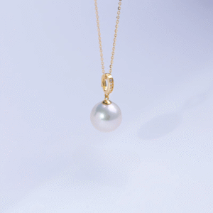 100% Pure Freshwater Pearl Pendant – S925 Silver Chain