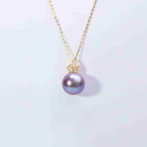 Freshwater Purple Pearl Pendant – S925 Silver
